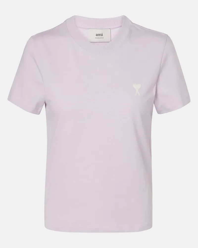 AMI Paris T-shirt Ami De CÅur in cotone Viola