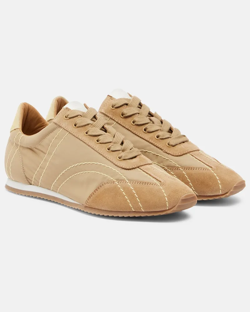 Totême Sneakers Flex con suede Beige