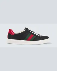 Gucci Sneakers con pelle Nero