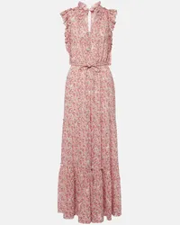 Poupette St Barth Jumpsuit Belene con stampa Rosa