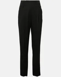 Max Mara Pantaloni da abito Celtico in lana e mohair Nero