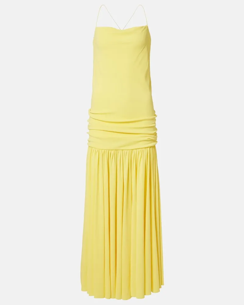 Jacquemus Abito midi Abiha in jersey Giallo