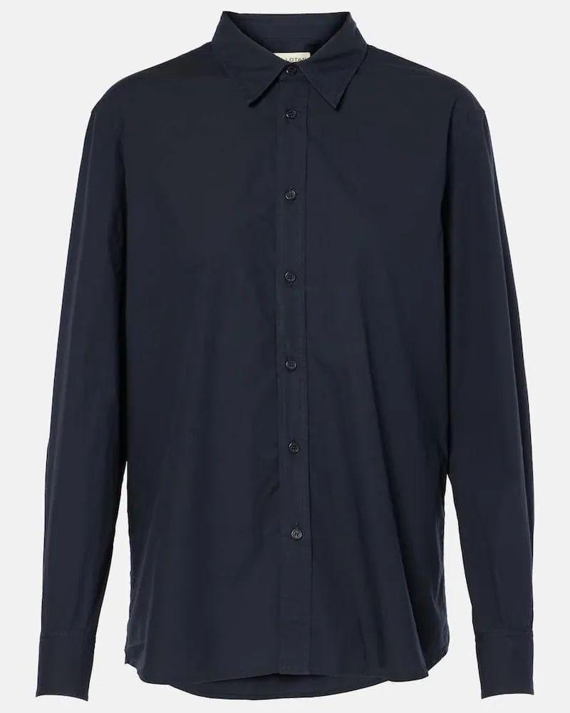 Nili Lotan Camicia Raphael in cotone Blu
