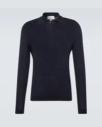 LARDINI Polo in lana, seta e cashmere Blu