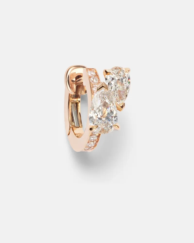 Repossi Orecchino singolo Serti Sur Vide in oro rosa 18kt con diamanti Oro