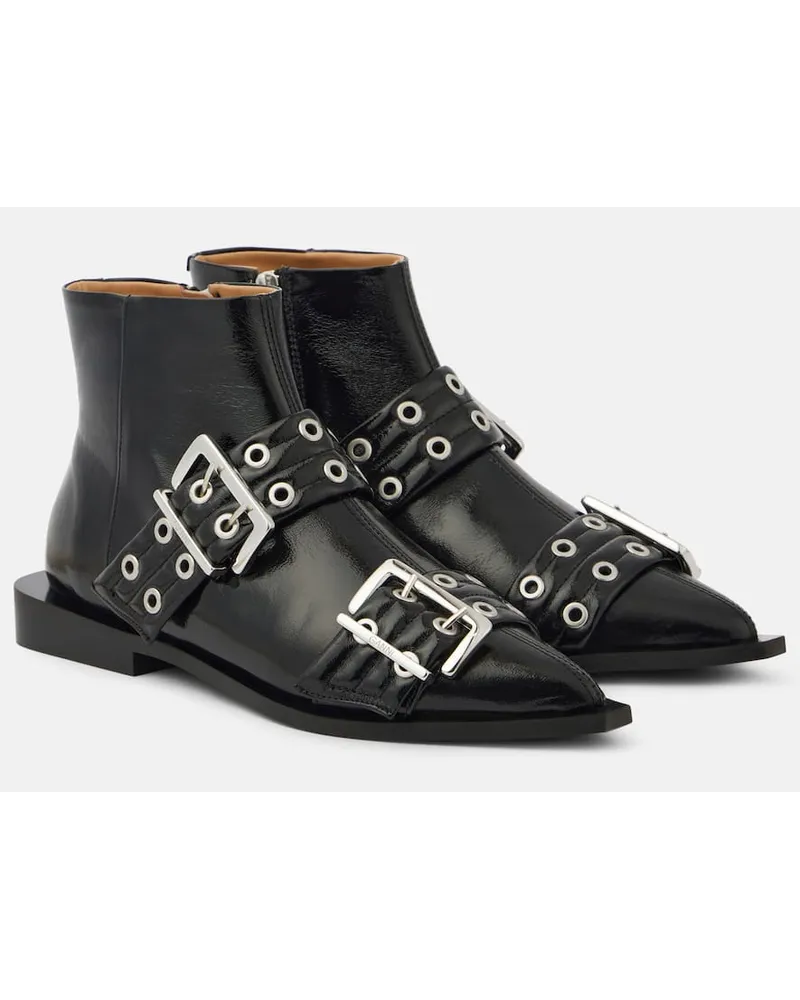 Ganni Stivaletti in similpelle Nero