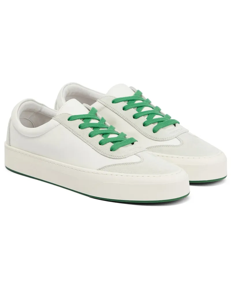 The Row Sneakers Marley in pelle e suede Bianco