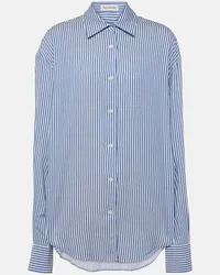 FRANKIE Shop Camicia Lui a righe Blu