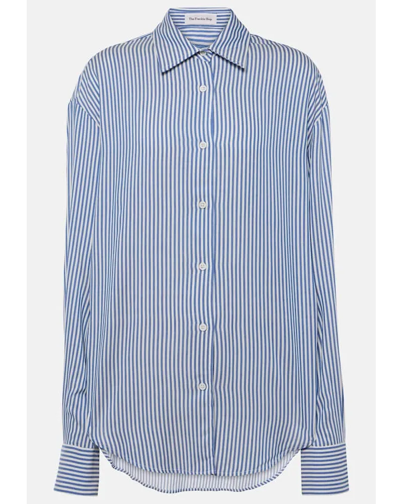 FRANKIE Shop Camicia Lui a righe Blu
