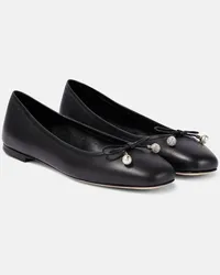 Jimmy Choo Ballerine Elme in pelle Nero