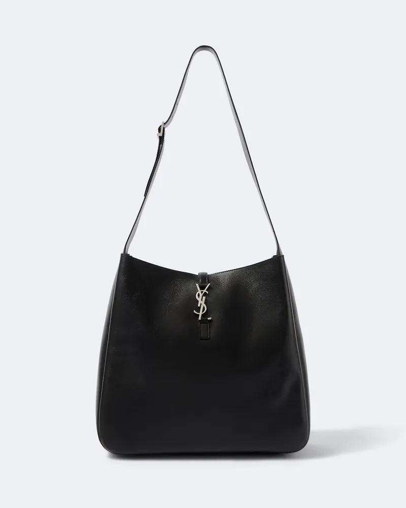 Saint Laurent Borsa a spalla Le 5 à 7 Maxi in pelle Nero