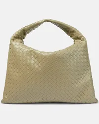 Bottega Veneta Borsa Hop Large in pelle Beige