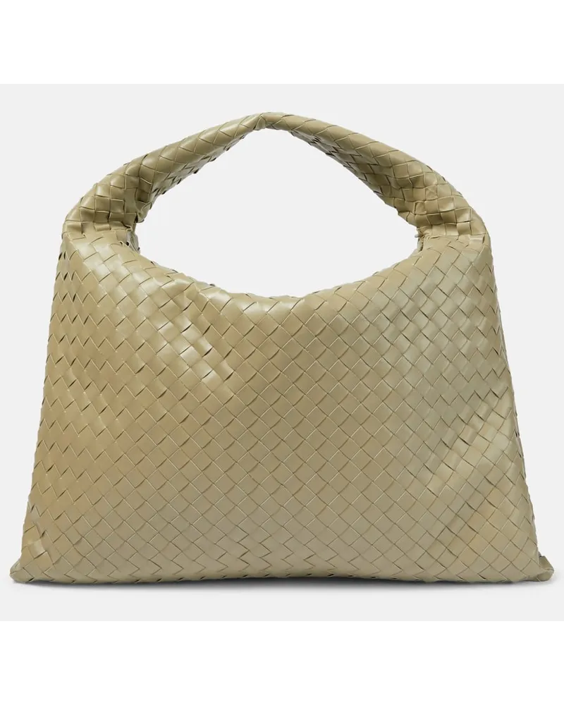 Bottega Veneta Borsa Hop Large in pelle Beige