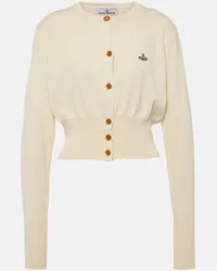 Vivienne Westwood Cardigan Bea in cotone e cashmere Bianco