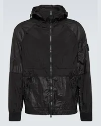 Stone Island Giacca Compass in tessuto tecnico Nero