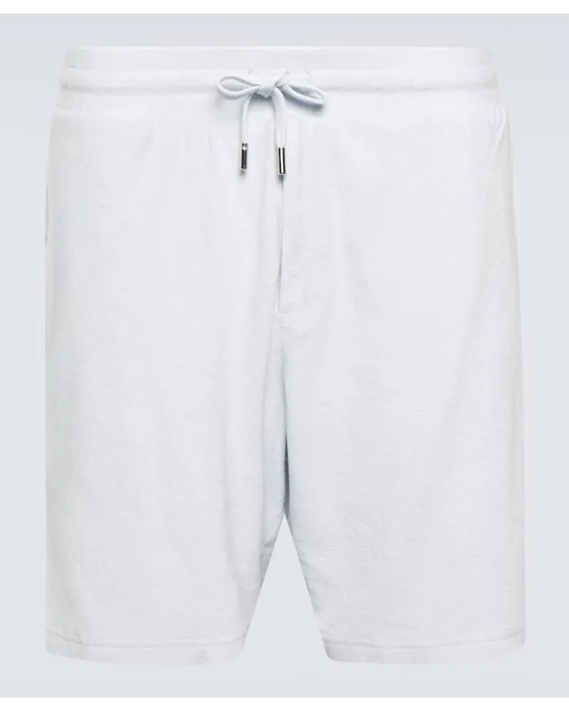 Frescobol Carioca Shorts Augusto in spugna di misto cotone Grigio