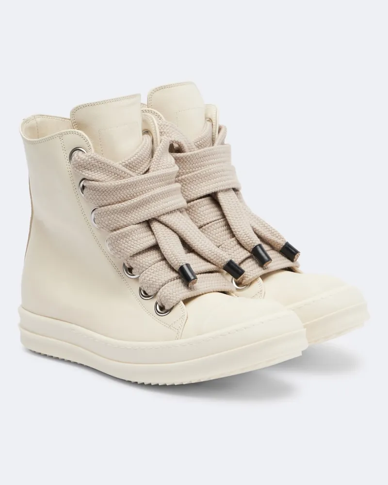 Rick Owens Sneakers Jumbolace in pelle Bianco