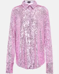 Tom Ford Camicia con paillettes Rosa