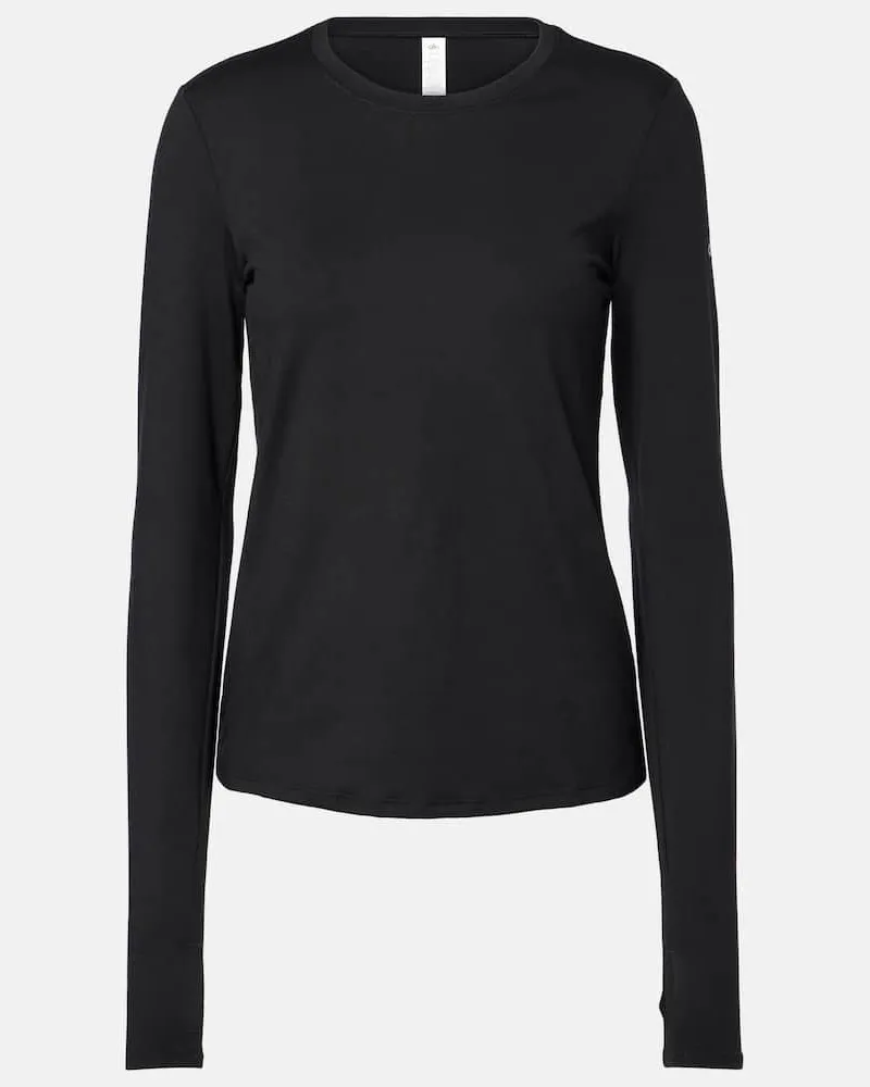 alo Top Alosoft Finesse in jersey Nero