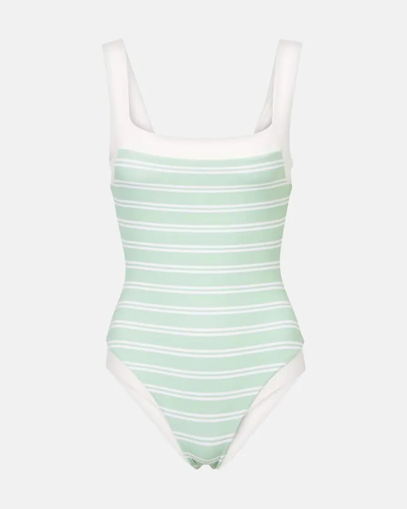 Marysia Costume intero Bianco a righe Verde