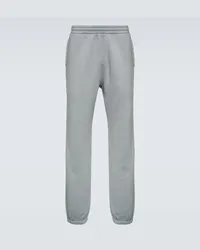 AURALEE Pantaloni sportivi in jersey di cotone Grigio