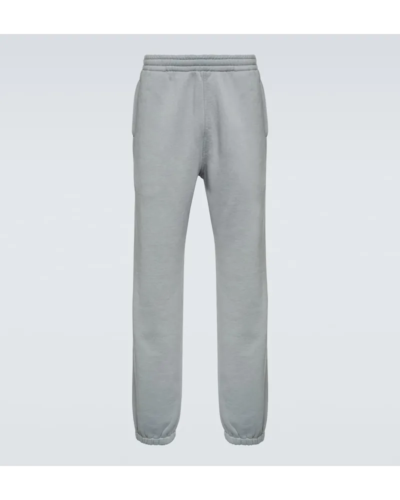 AURALEE Pantaloni sportivi in jersey di cotone Grigio