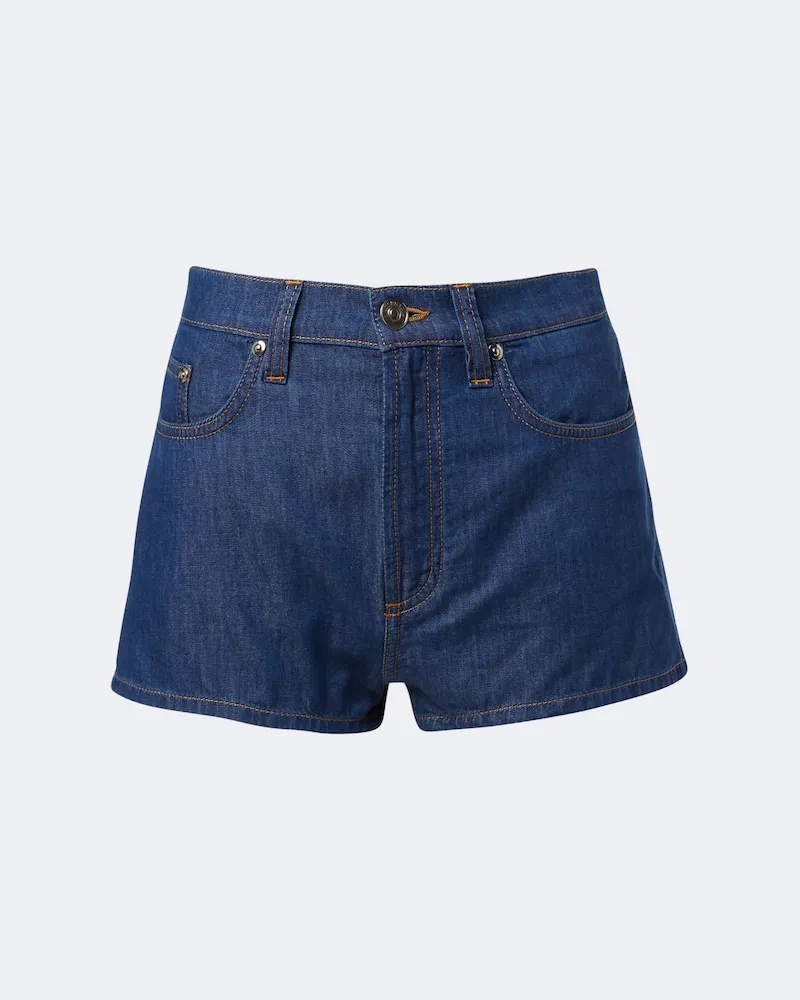 Versace Shorts di jeans Blu