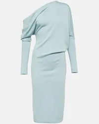 Tom Ford Abito midi in misto cashmere Blu