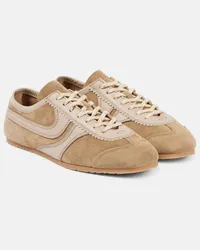 Dries van Noten Sneakers in pelle e suede Beige