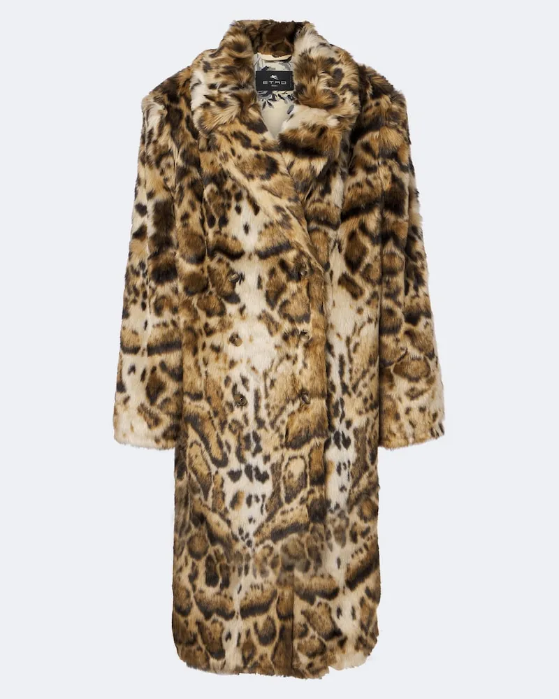 Etro Cappotto con stampa leopardata Multicolore