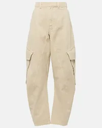 J.W.Anderson Pantaloni cargo in cotone Bianco