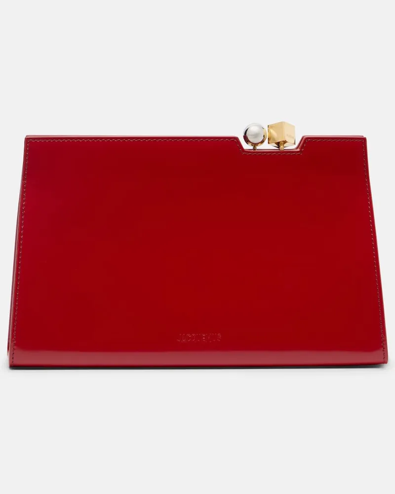 Jacquemus Clutch Salon in pelle Rosso
