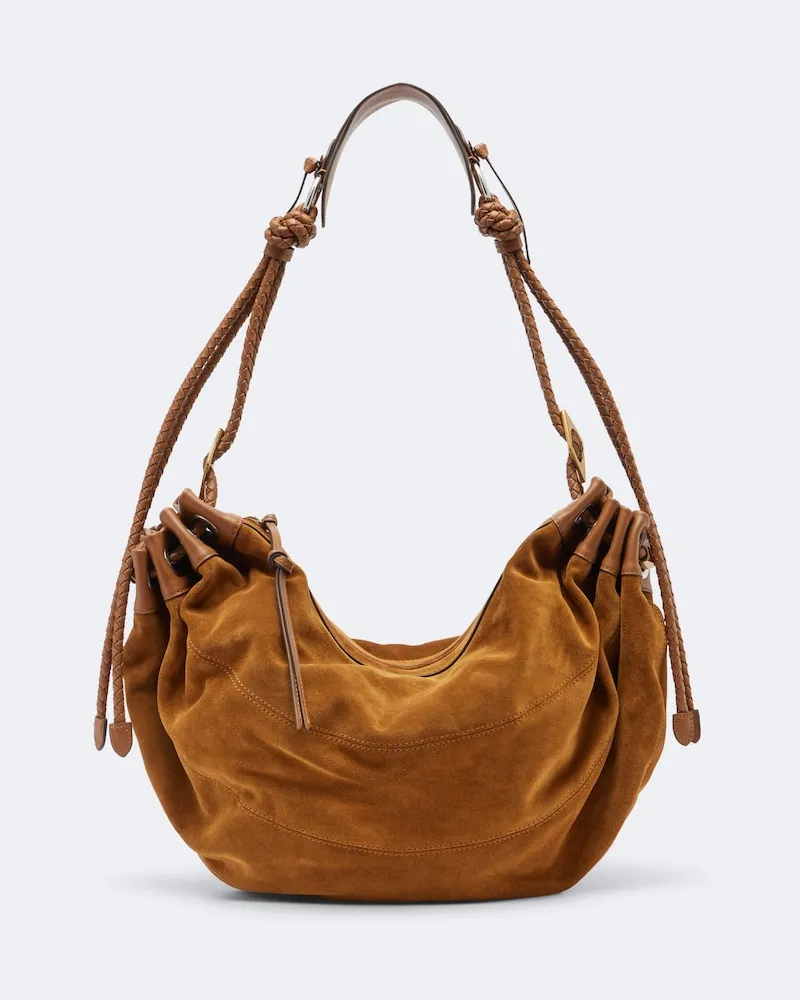Isabel Marant Borsa a spalla Maia Medium in suede Marrone