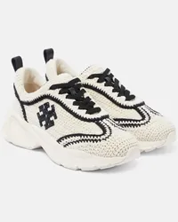 Tory Burch Sneakers Good Luck con logo Bianco