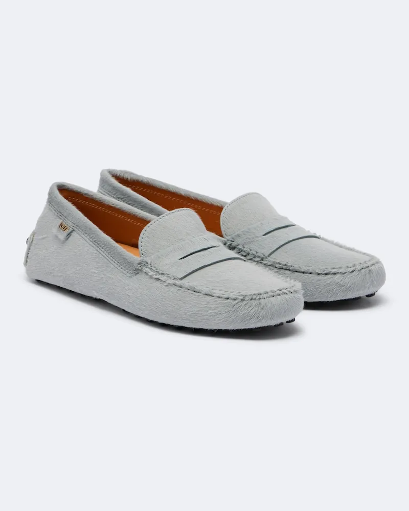 TOD'S Mocassini Gommino in cavallino Blu