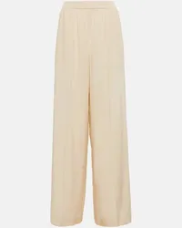 Joseph Pantaloni Hulin in crêpe di seta Beige