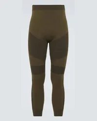 Loro Piana Leggings in misto seta Verde