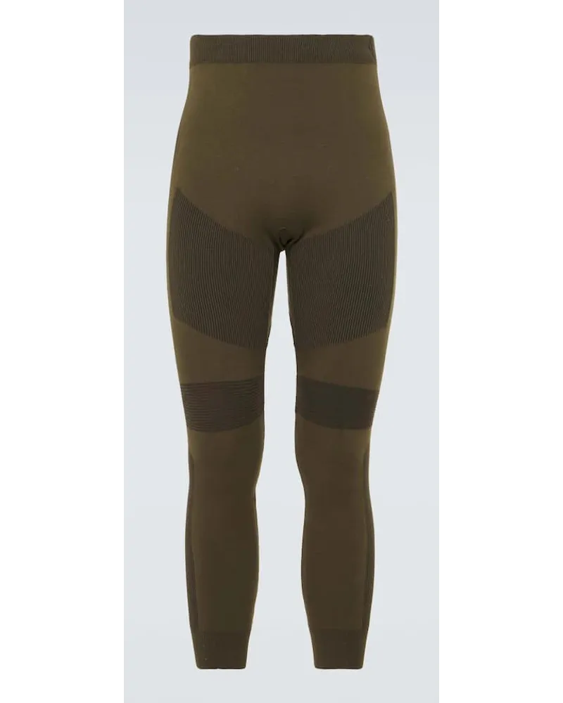 Loro Piana Leggings in misto seta Verde