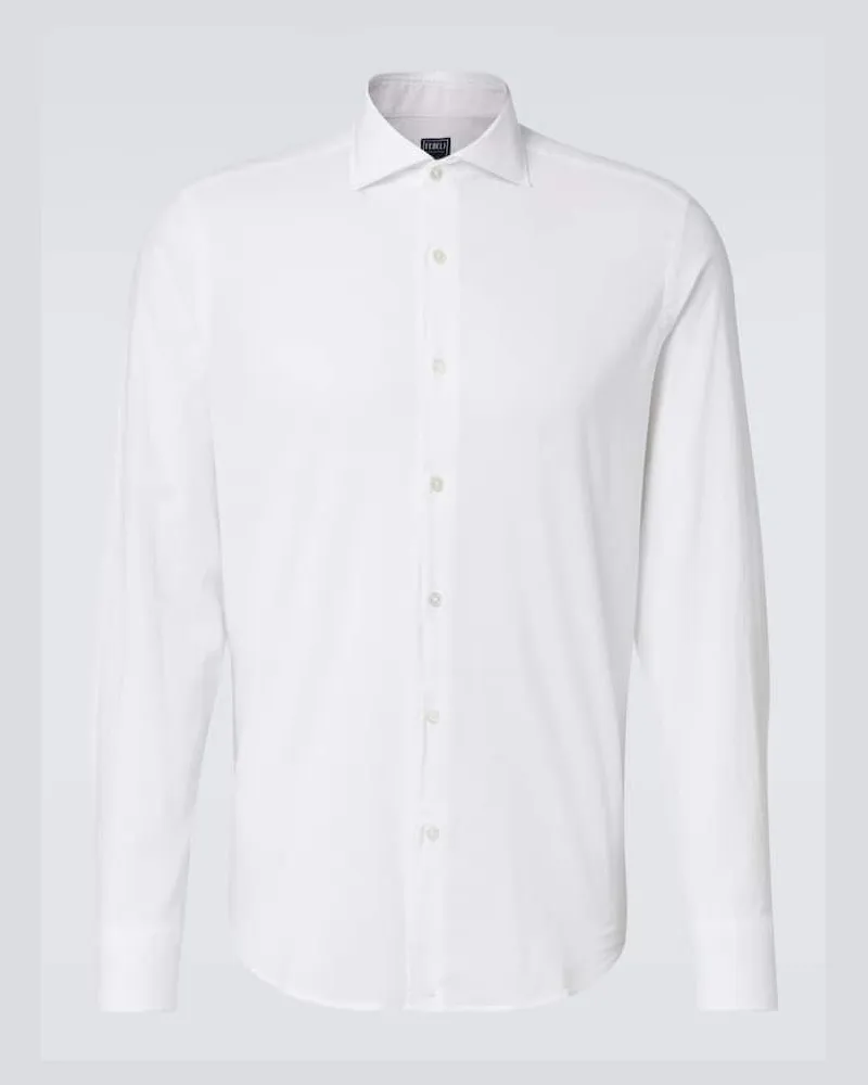 Fedeli Camicia in misto cotone Bianco