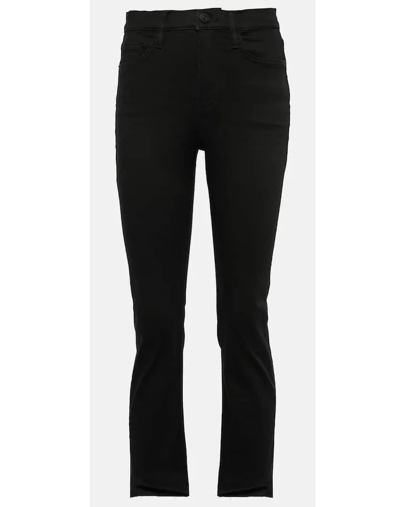 Frame Denim Jeans cropped Le High Straight Nero