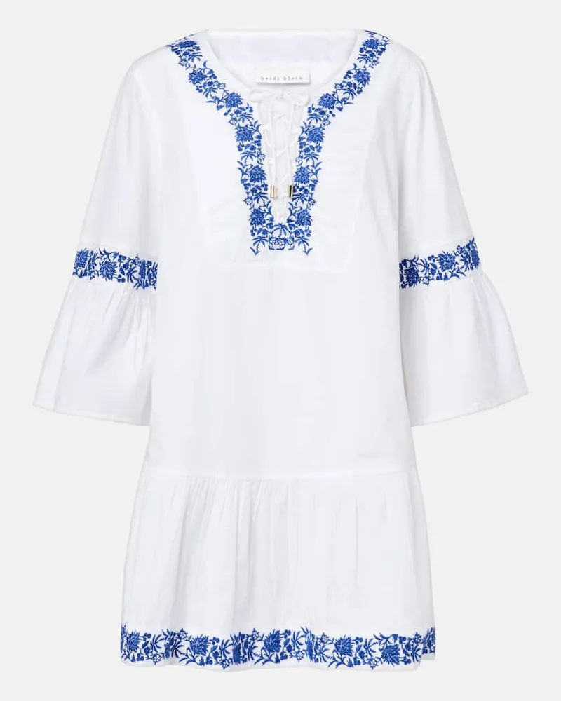 Heidi Klein Copricostume Cannes in cotone Bianco