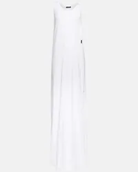 Ann Demeulemeester Abito lungo Fernande in cotone Bianco