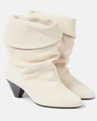 Isabel Marant Stivaletti Ryska in suede Bianco