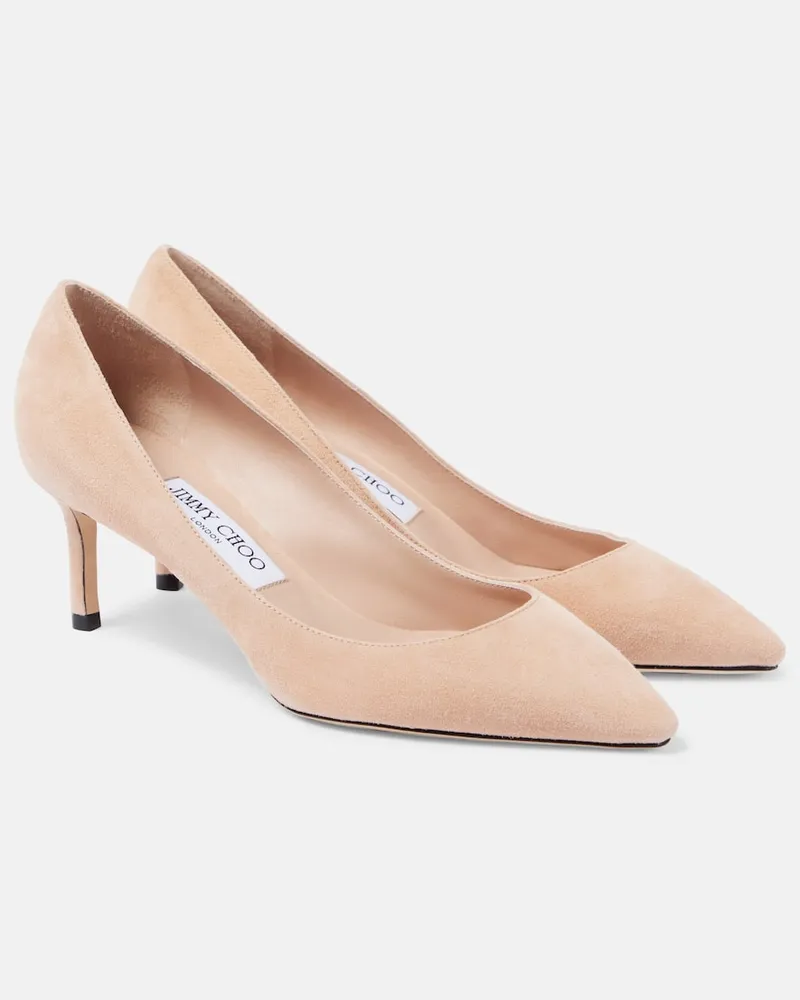 Jimmy Choo Pumps Romy 60 in suede Beige