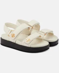 Tory Burch Sandali Double T in pelle Bianco