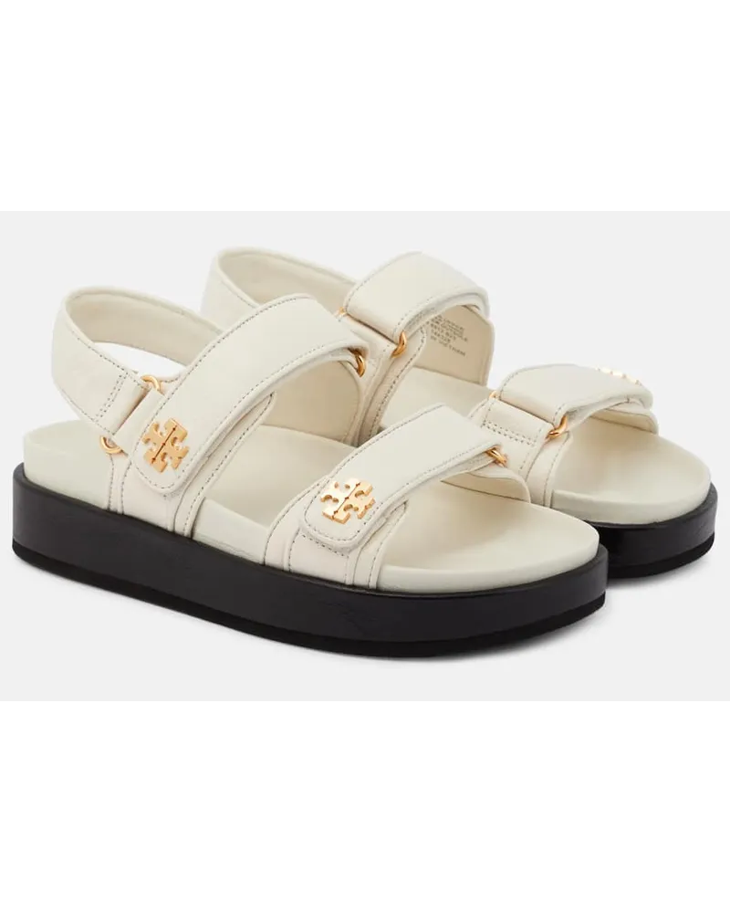 Tory Burch Sandali Double T in pelle Bianco