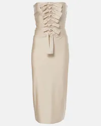 COPERNI Abito midi Gala in jersey Beige