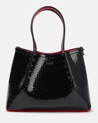 Christian Louboutin Borsa Cabarock Mini in vernice Nero