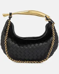 Bottega Veneta Borsa a spalla Sardine Small in pelle Nero