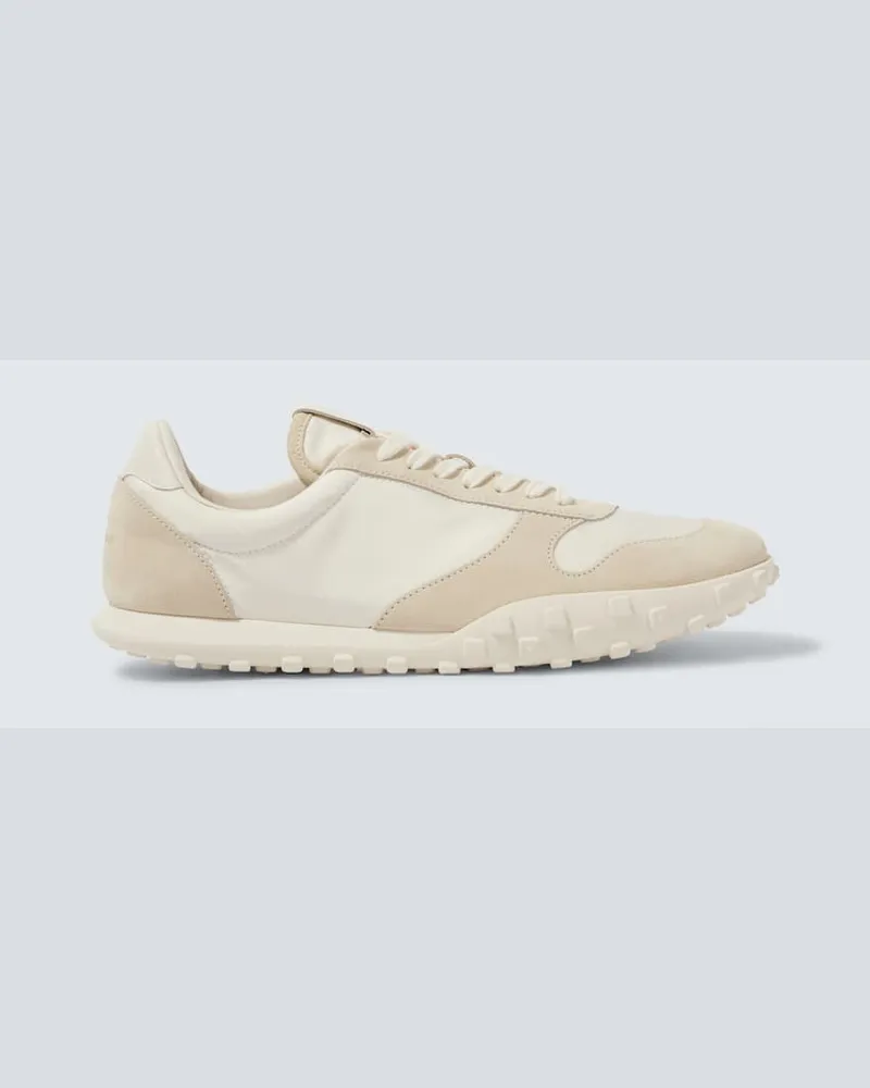 Jil Sander Sneakers Moon con suede Neutro